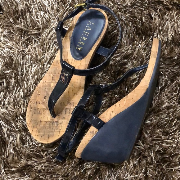 Ralph Lauren Shoes - Ralph Lauren navy wedges